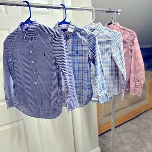 4 Ralph Lauren Classic Button Down Shirts
